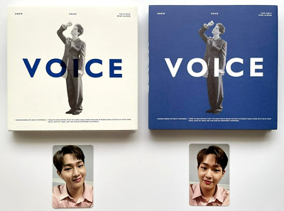 SHINee ONEW VOICE White & Blue ver. Solo Album 2018 CD + Official