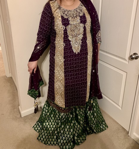 Pakistani Designer Sharara, Wedding 