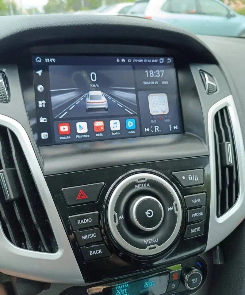 Autoradio Navigatore Ford B-max Focus Android 14 CarPlay TV DAB RDS DSP QLED GPS - Immagine 2 di 4