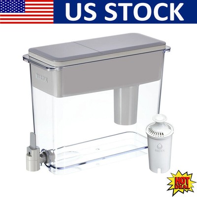 27 Cup Filtered Water Dispenser Drinking Machine W/ 1 Standard Filter Grey New