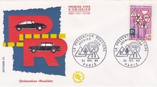 FRANCE 1968 FDC LA PREVENTION ROUTIER YT 1548