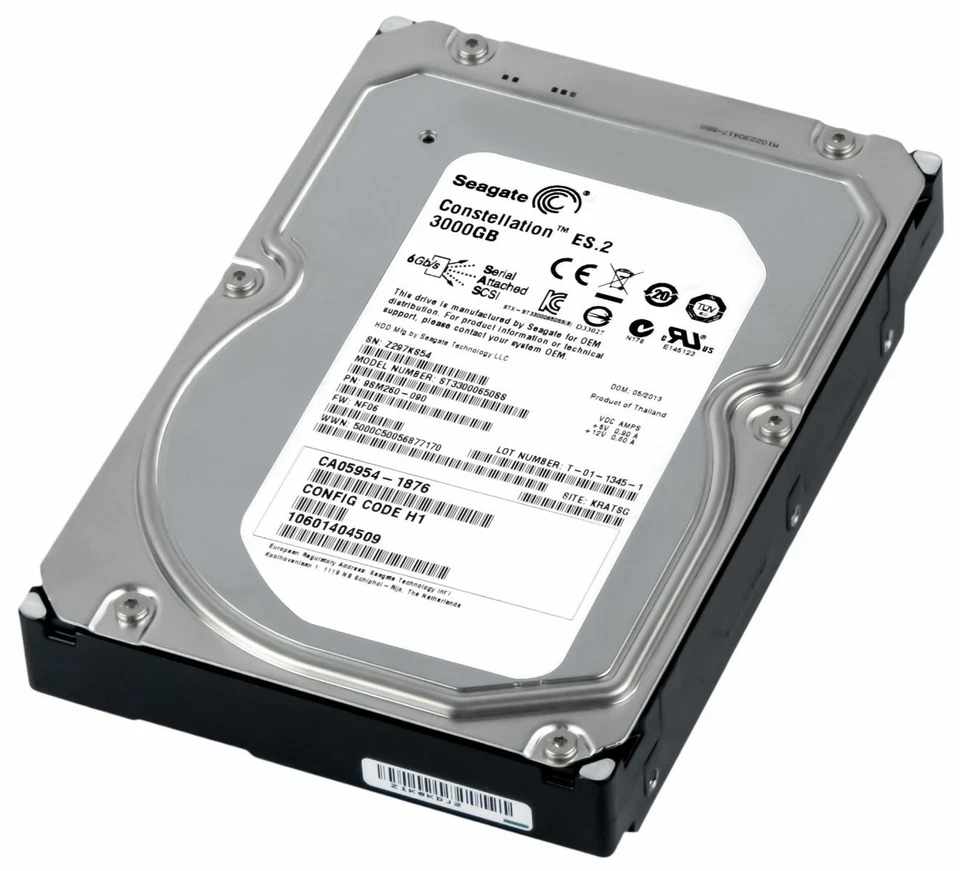 Hard Drive Seagate Constellation ES.2 3TB 7200 64MB SAS ST33000650SS 3.5 " - Image 4 of 4
