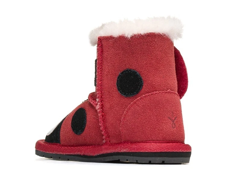 EMU Australia Pequeñas Criaturas Dama Bug Ladybug Bota Andador Bebé NUEVO en Caja 6-12 Foto 2 de 4