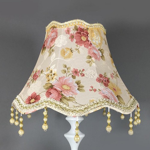 Paralumi lampada europei retrò frange cristallo paralumi luce romantica lampada da tavolo decorazione - Foto 20 di 20