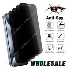 For iPhone 16 15 14 12 11 X Privacy Anti Spy Tempered Glass Screen Protector Lot