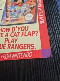 CHIP & DALE RESCUE RANGERS NES SPIEL MAGAZIN WERBUNG 9X12" MINI POSTER