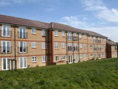 Foto 6x4 Löwentor, Rowan Ave, Hove Dieser Wohnblock gehört Bri c2009
