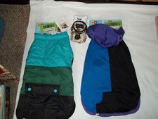 LEGO Dog Hooded Sweatshirt  Puffer Jacket sz med NWTS  pet snack pack / poop b