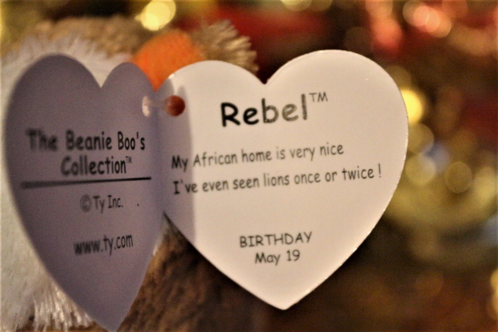 TY BEANIE BOOS REBEL THE MEERKAT.6".2011 RELEASE.PURPLE TAGS.BAD TAGS.NICE GIFT eBay