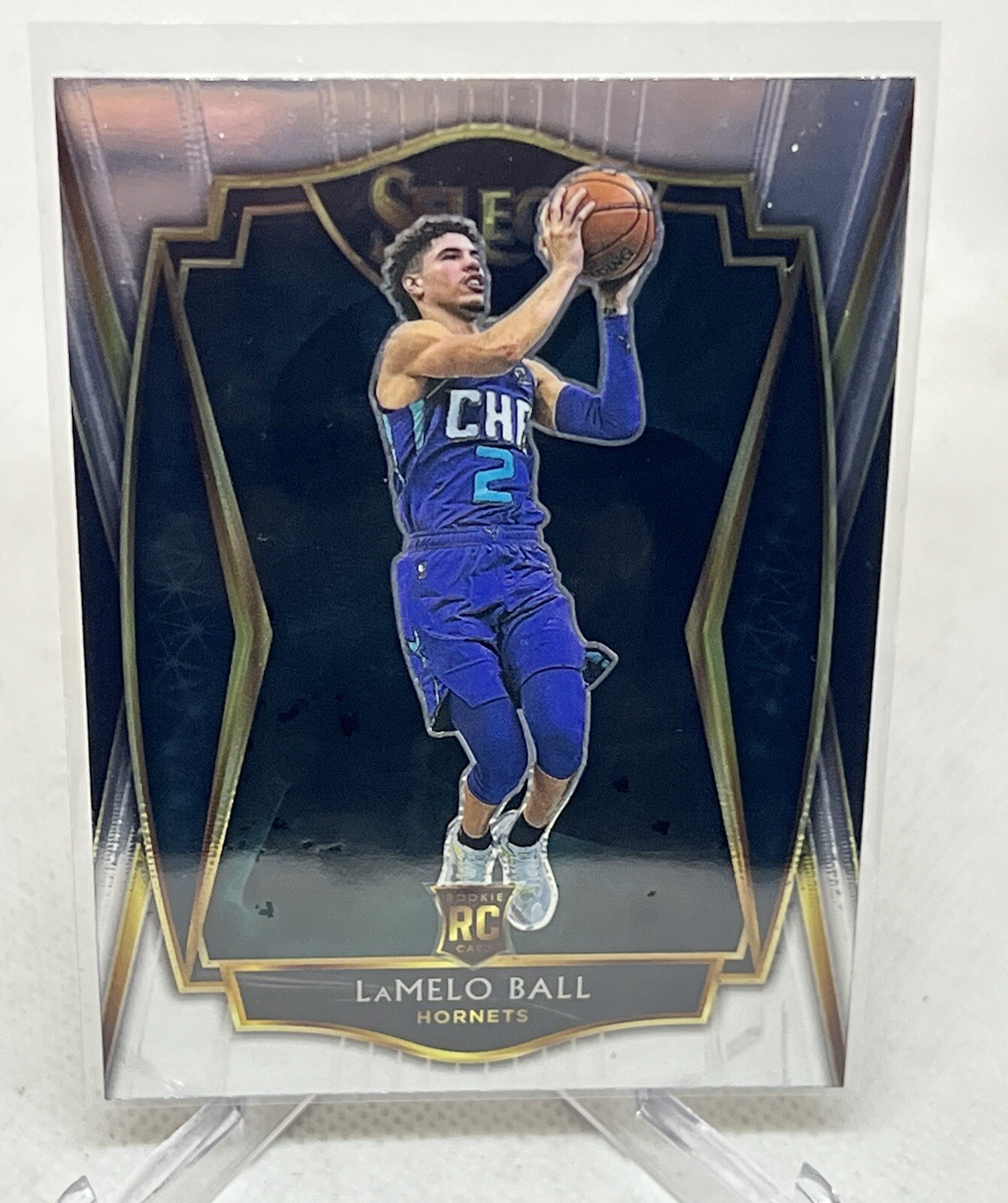 2020-21 Panini Select LAMELO BALL Rookie Premier Level Base #183 HORNETS RC