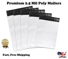 Poly Mailers Shipping Bags 2.5 Mil Thick 6x9 9x12 10x13 7.5x10.5 12x15.5 14.5x19