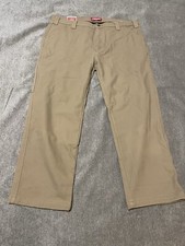 Coleman Men's Bonded Fleece Lined Tear Resistant Stretch Pant, Greige 40x30 NEW 