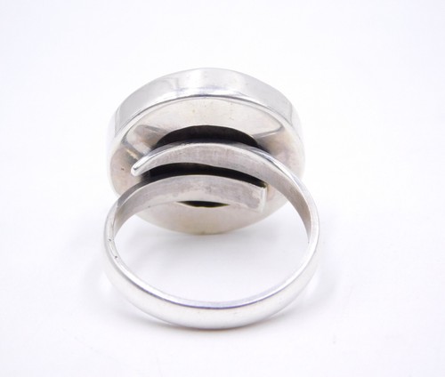 9GM 925 Plata de Ley Natural Tibbati Gema Turquesa Anillo Ajustable 22.9cm - Imagen 3 de 4