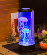 LED Jellyfish Aquarium Lamp Night Light USB Powered