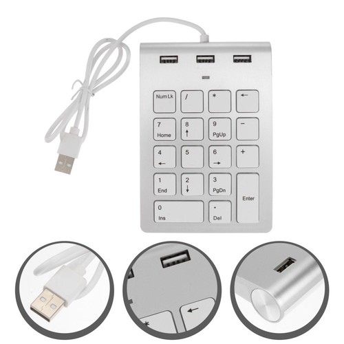 Number Key External Pad Laptop Keyboard Usb Adapter Numeric Keypad - Afbeelding 6 van 12
