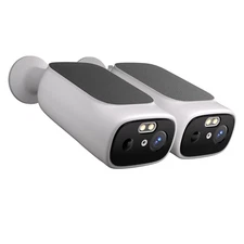2PACK Solar Battery Powered Wifi Security Camera WIFI 2K Solar Battery Powered