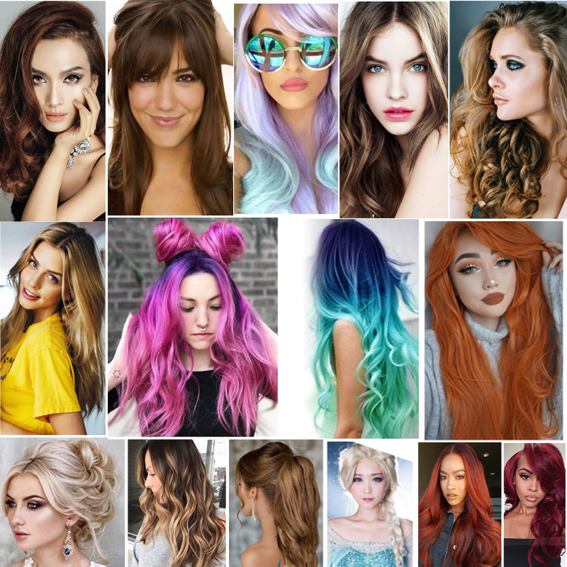 US Ladies Long Wig with Bangs Curly Wavy Stylish Party  display picture 3
