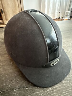 GPA GPA8b Black Riding Helmet- Size 6 5/8