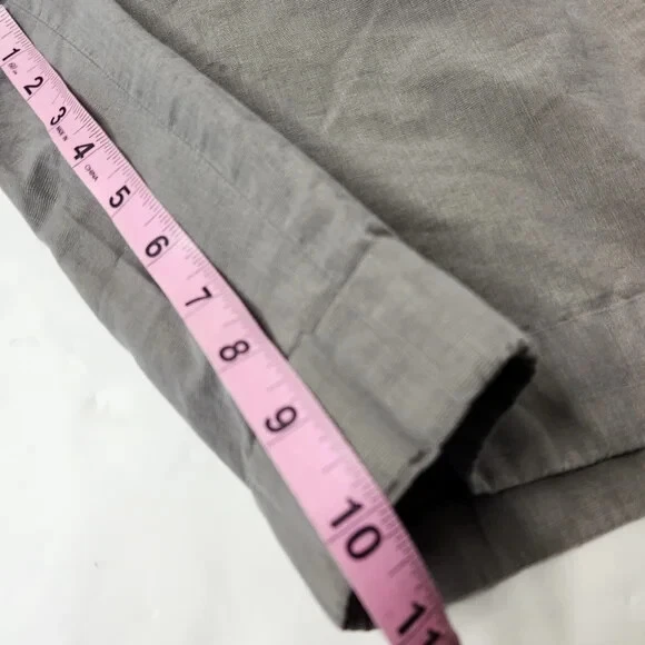 Bermudas cortas Robert Rodriguez para mujer talla 4 mezcla de lino Foto 2 de 4