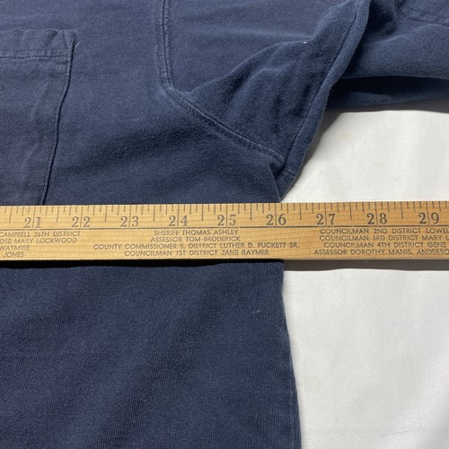 Carhartt T-Shirt Men’s XL Tall Blue Pocket Logo Outdoors Camping Hiking Fishing - Picture 7 of 8