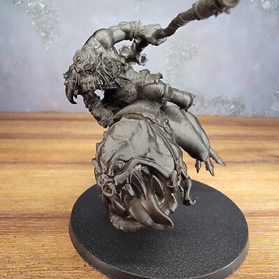 Beastboss on Squigosaur  - Orks Warhammer 40k - Custom Resin