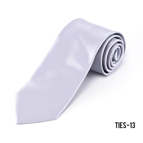 Top Quality Skinny Narrow 8cm Tie Solid Plain Wedding Slim Classic Satin Necktie - Picture 18 of 19