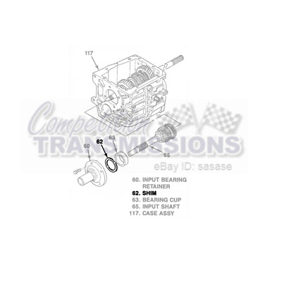 T5 Shim Kit For Input Shaft Bearing Fits 1983-up NWC WC World Class &amp; Non | UK