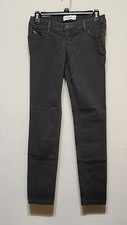Abercrombie Kids Girl's Junior's Denim Pants Jeggings Dark Grey Slim - Size 18