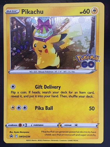 Pikachu SWSH234 Promo Pokemon Go Holo Pokemon