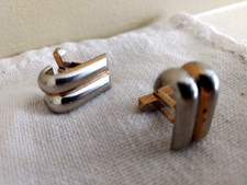 Antique Swank Art Deco design cuff links
