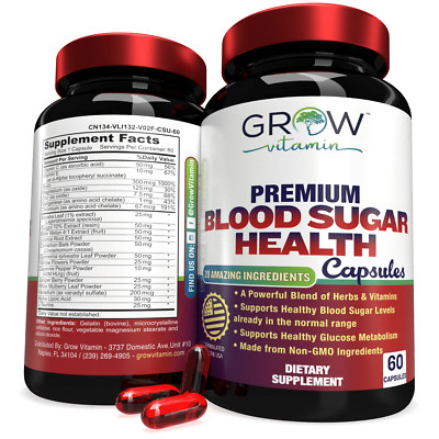 GROW VITAMIN Blood Sugar - 60 count
