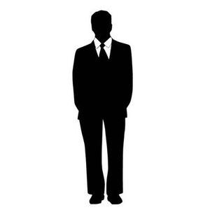 Man In Suit Silhouette Car Decal Sticker Ebay