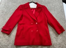 Vintage Pendleton Womens 14 Double Breasted Virgin Wool Jacket Lined Made in USA