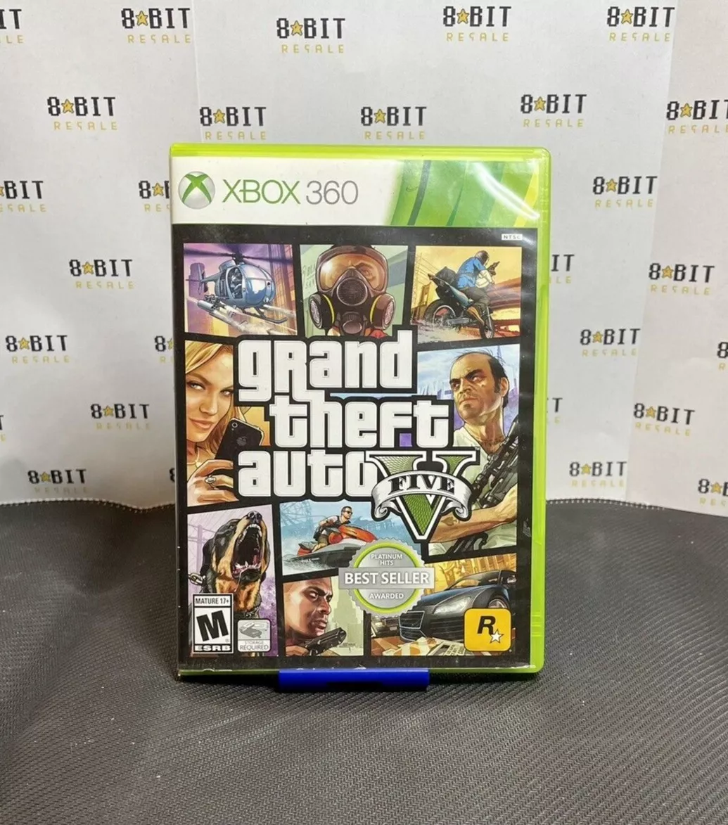 Grand Theft Auto V GTA 5 (Microsoft Xbox 360) - Complete W/Manual + Map  TESTED!