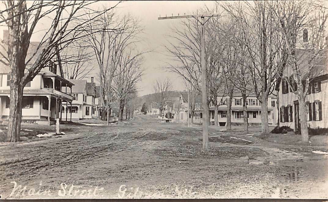 GILSUM, NH MAIN STREET, HOMES, REAL PHOTO PC c 191020 eBay