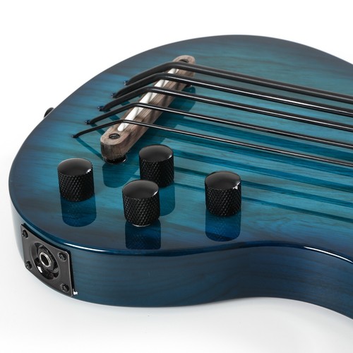 Batking Ukulele Electric Bass Uke Aquila 5 String Without Frets Only Fret line - Picture 8 of 12