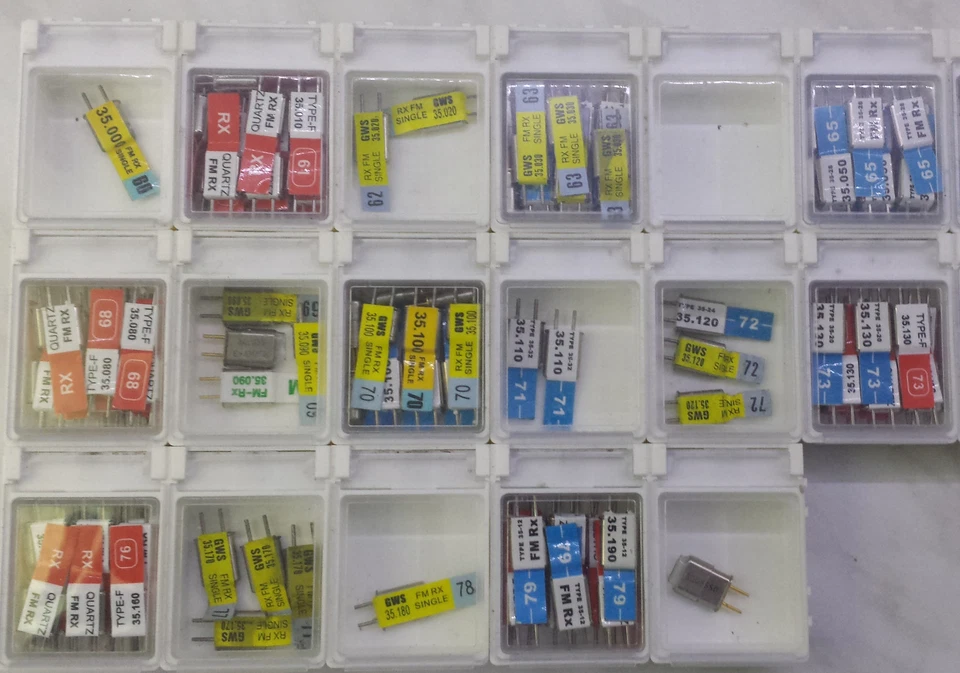 1 - 2x Empfänger Quarz 35MHz FM Rx  K60, K61, K..K79 f. single conversion receiv - Bild 3 von 4