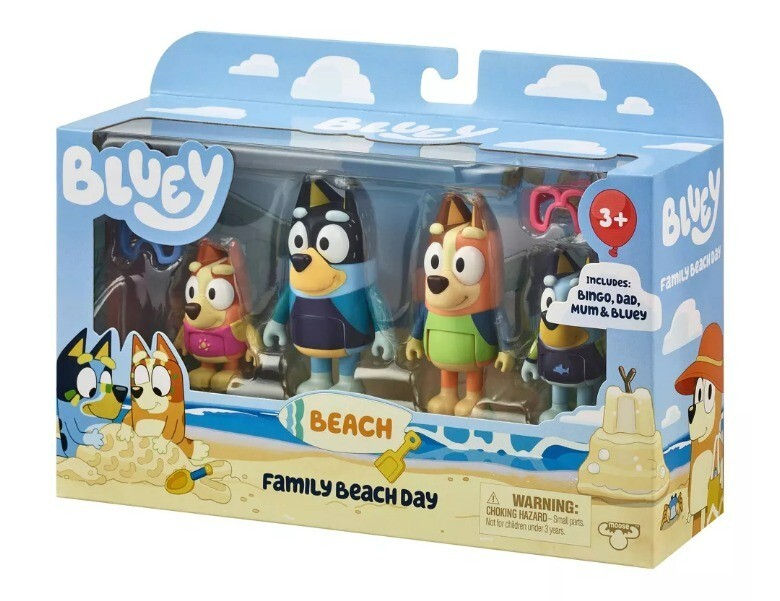 Bluey Family Beach Day フィギュア
お人形二体新品未使用 Bluey Family Beach Day Figures Series 9 4-Pack | eBay