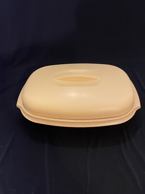 Vintage Tupperware 3 Piece Veggie Rice Steamer Harvest Gold 1273-3,1275-8,1274-1
