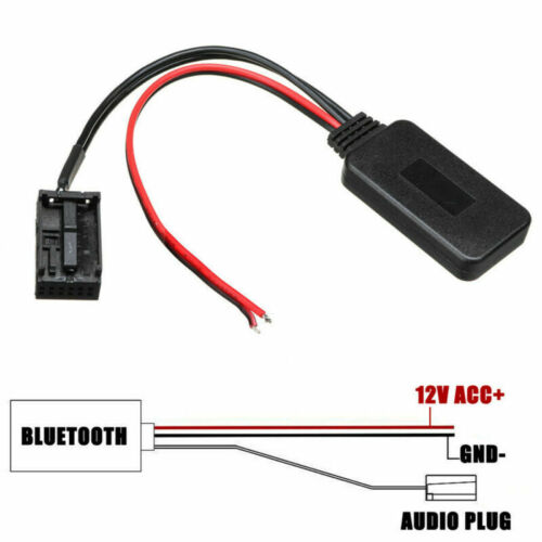 12Pin Rear Port Car Bluetooth Adapter Wireless Audio Stereo Aux Cable For Ford - Zdjęcie 7 z 10