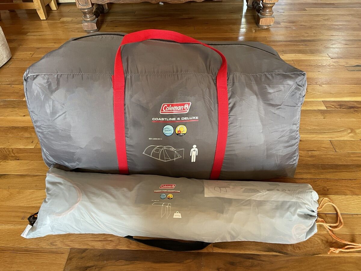 Coleman Coastline 4 Deluxe, 4 Man Tent with Awning…hardly Coleman Coastline 4 Deluxe, 4 Man Tent with Awning…hardly