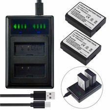 2X LP-E10 Battery charger For Canon EOS 1100D 2000D 4000D Kiss X50 X70 X80 X90