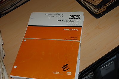 CASE 888 Crawler Excavator TrackHoe Spare Parts Manual book catalog 1990 list