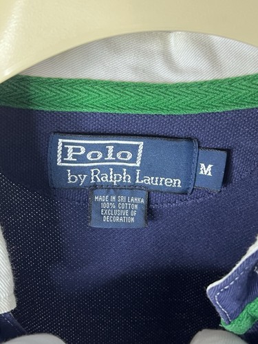 Polo Ralph Lauren Hemd blau grün rot Schlappkragen Größe M - Bild 4 von 6