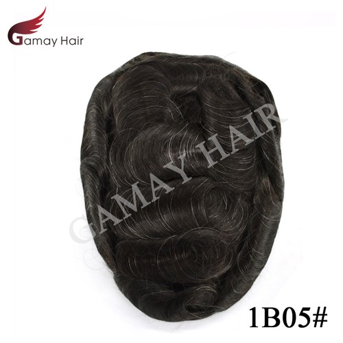 Full French Lace Mens Toupee Hairpiece Bleached Human Hair Replacement System US - Picture 31 of 79