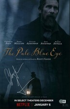 CHRISTIAN BALE SIGNED THE PALE BLUE EYE 11X17 PHOTO BECKETT BAS COA CHRISTIAN BALE SIGNED THE PALE BLUE EYE 11X17 PHOTO BECKETT BAS COA
