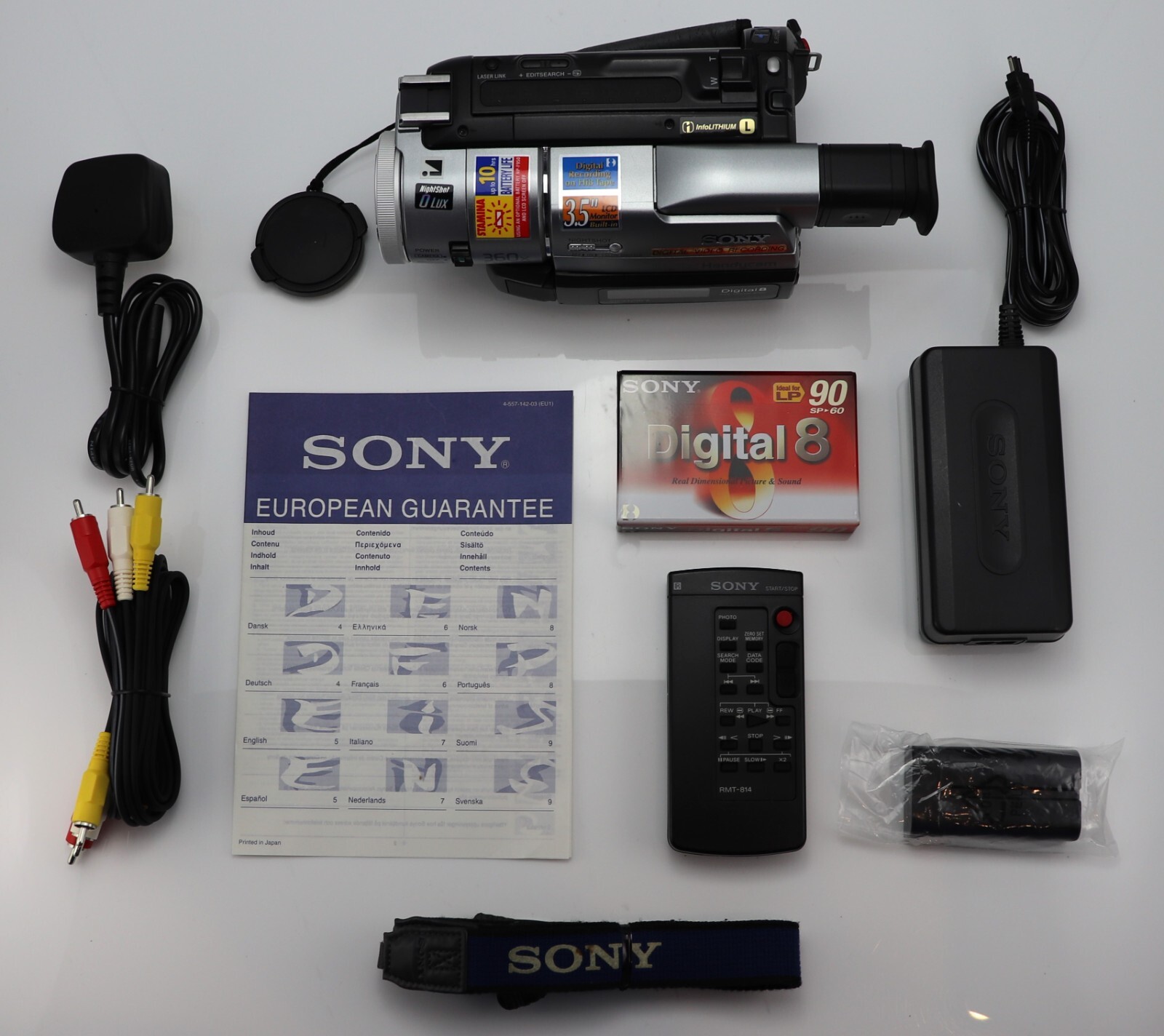 SONY HANDYCAM DCRTRV310 NTSC CAMCORDER DIGITAL8 DIGITAL VIDEO CAMERA