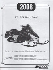 2008 ARCTIC CAT F6 EFI SNO PRO SNOWMOBILE PARTS MANUAL  2257-979  (947)