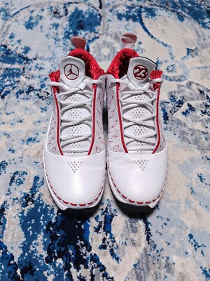 Size 9.5 - Air Jordan 23 OG Low White Varsity Red for sale online