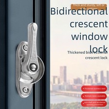 Stainless Steel Sliding Door Lock with Bidirectional Hook and Secure Lock